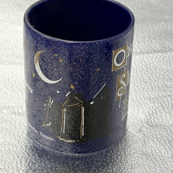 VTG 90s Oregon Shakespeare Festival‎ Ceramic Mug Blue 1997 elizabethan theater - Picture 3 of 9